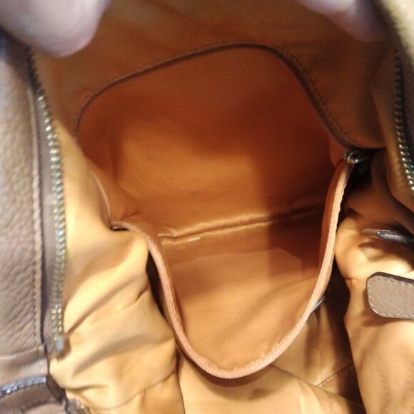 Coach F23293 Pebble Leather Hobo 2Way Shoulder/Hand Bag Zip Closure Brown - Picture 7 of 9